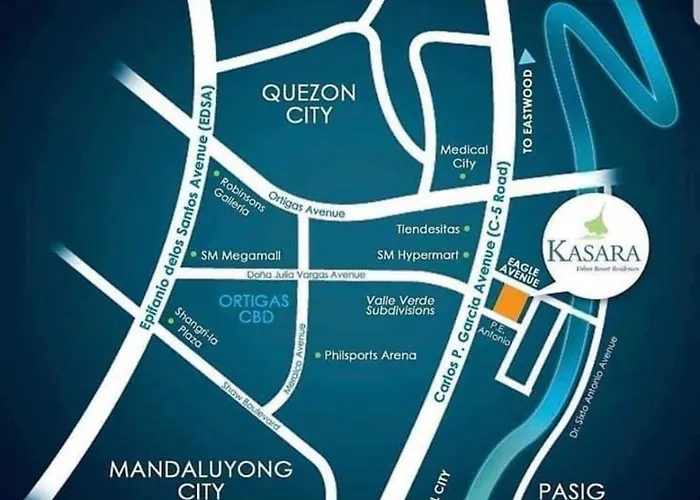 2br Kasara Residences - Near C5, Pasig, Ortigas, Taguig Апартаменты Манила